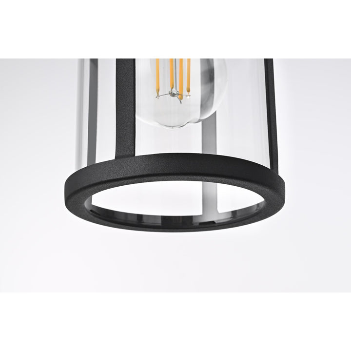 6 Inch Outdoor Wall Sconce In Black - View 5 - Joshua Marshal