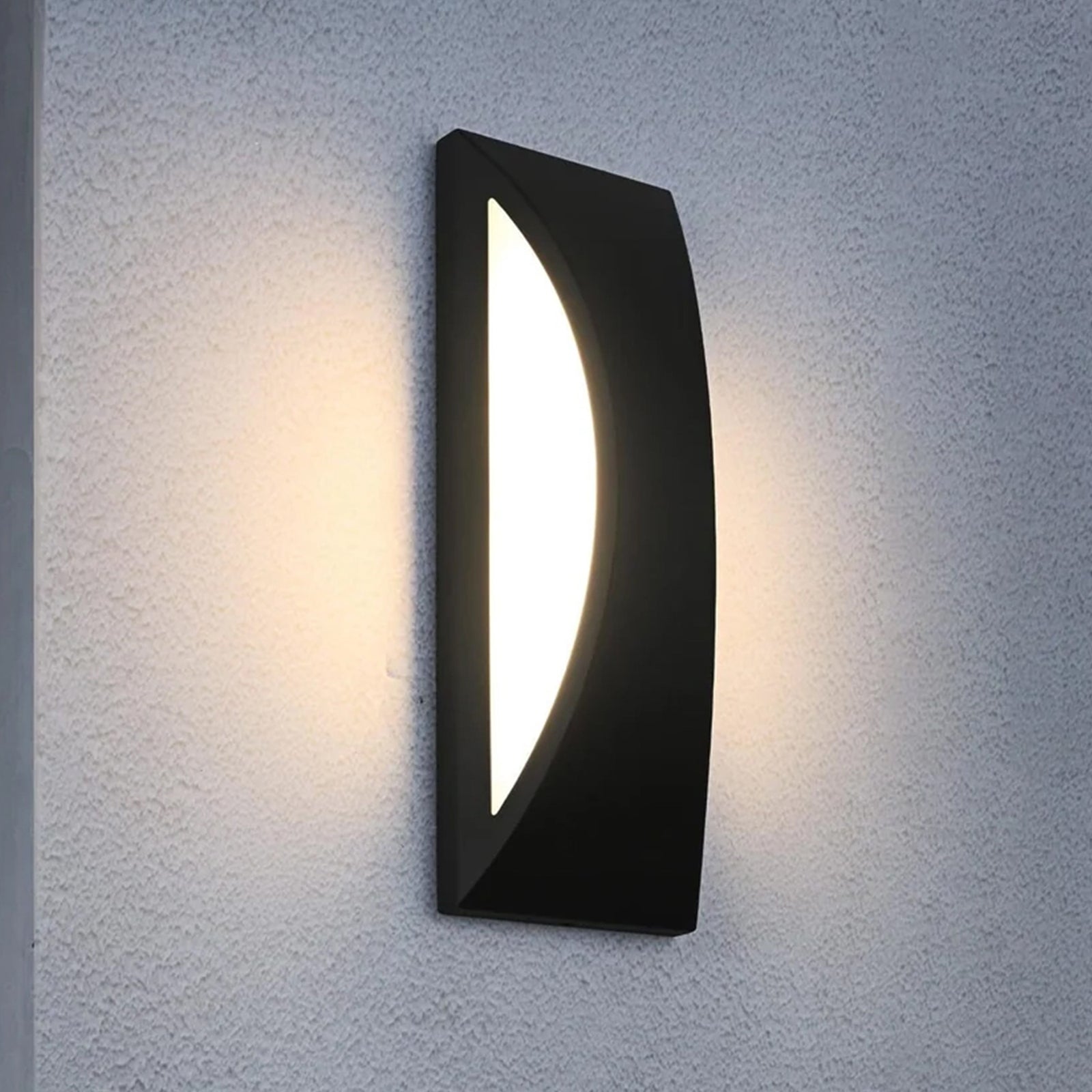 5 Inch Outdoor Wall Sconce In Black Black Finish - LIGHTING by Joshua Marshal