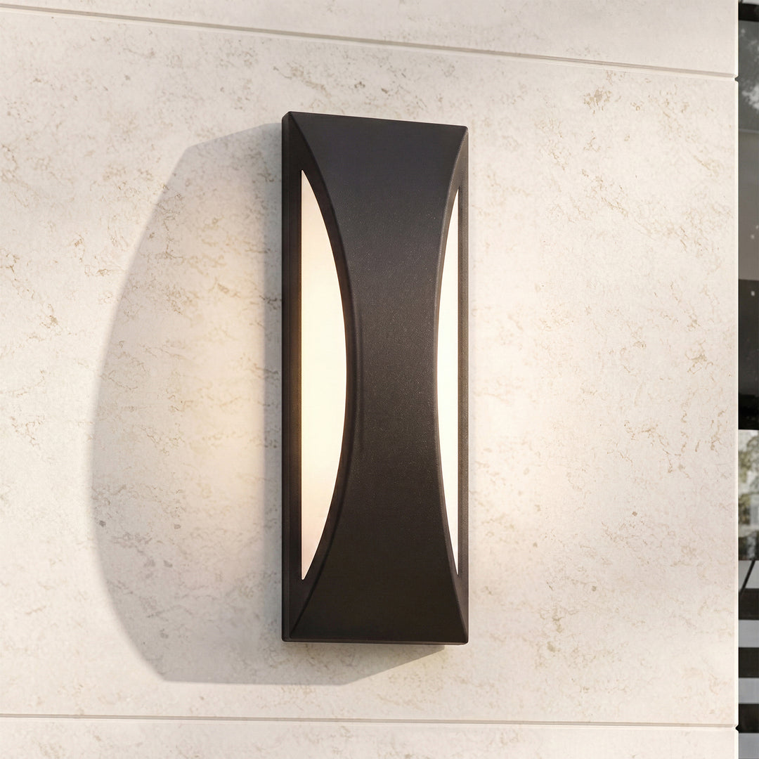 5 Inch Outdoor Wall Sconce In Black Black Finish - LIGHTING by Joshua Marshal