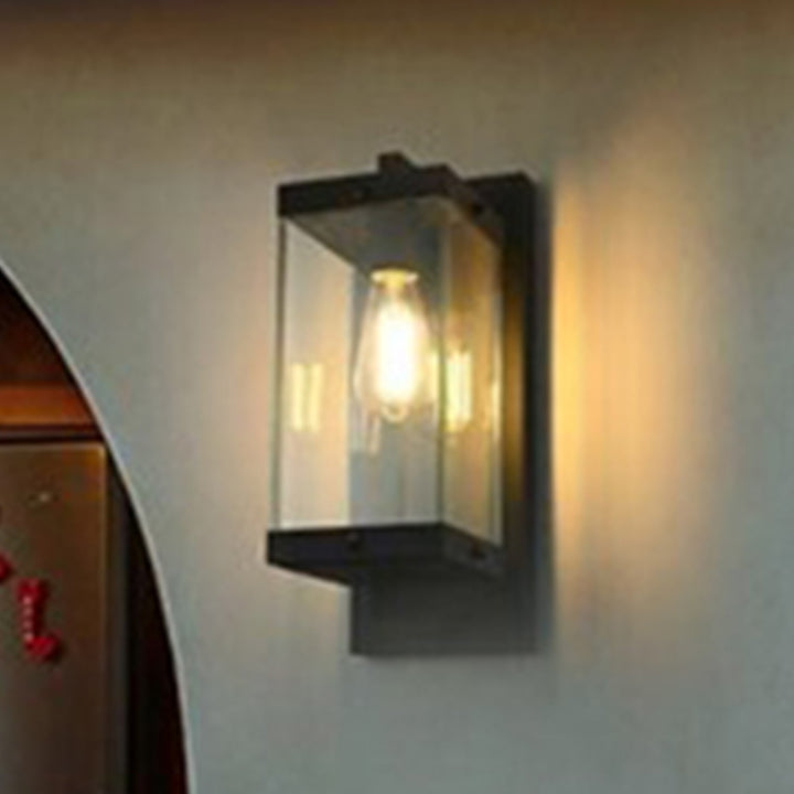 6 Inch Outdoor Wall Sconce In Black Black Finish - LIGHTING by Joshua Marshal