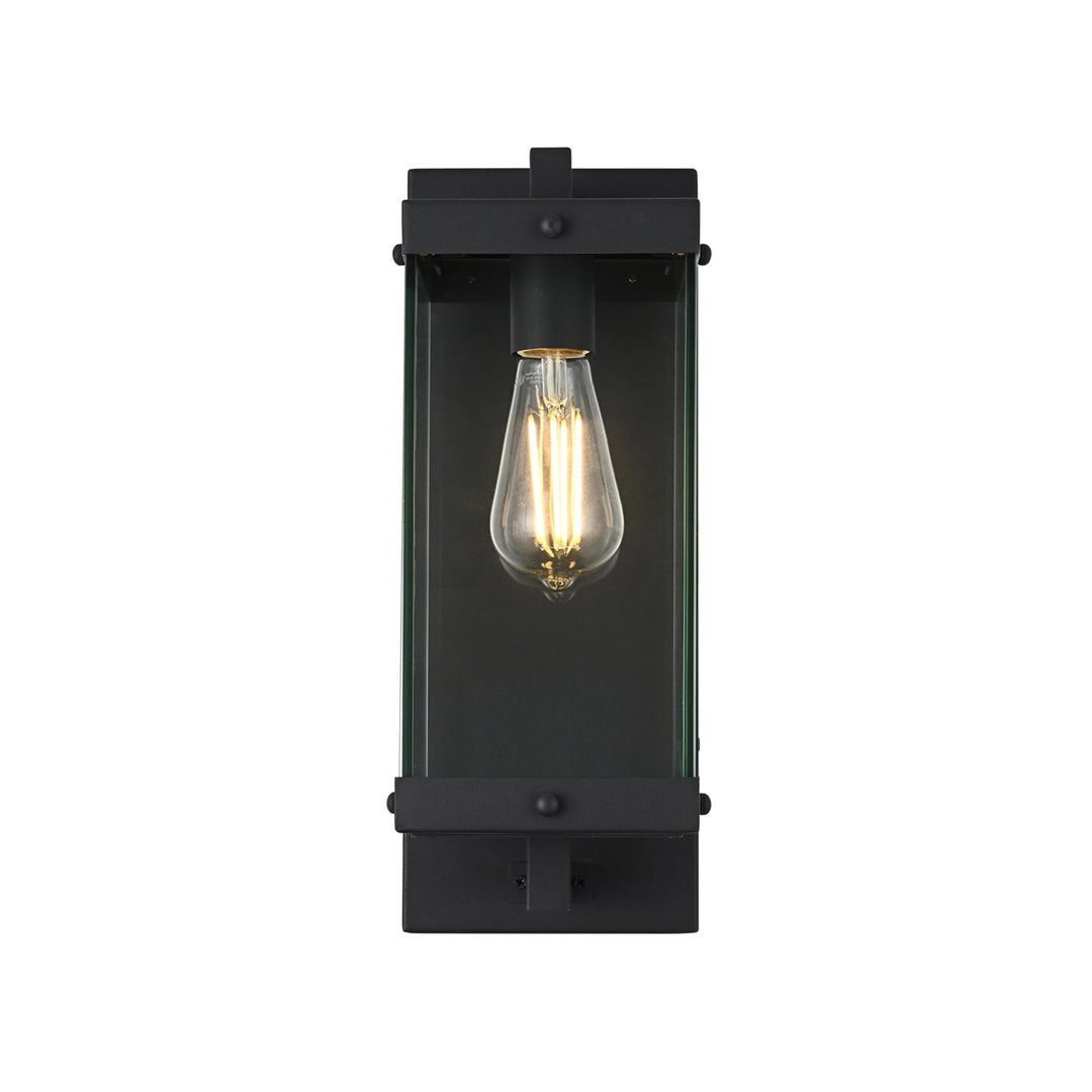 6 Inch Outdoor Wall Sconce In Black - View 3 - Joshua Marshal