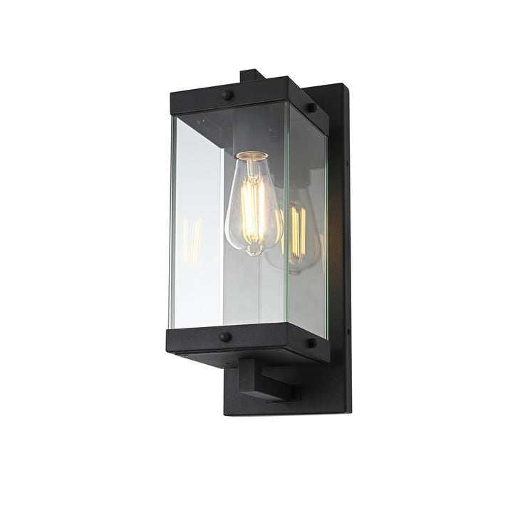 6 Inch Outdoor Wall Sconce In Black - View 5 - Joshua Marshal