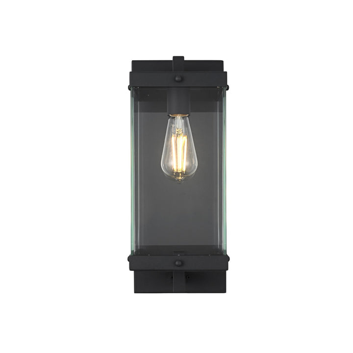 7 Inch Outdoor Wall Sconce In Black - View 3 - Joshua Marshal