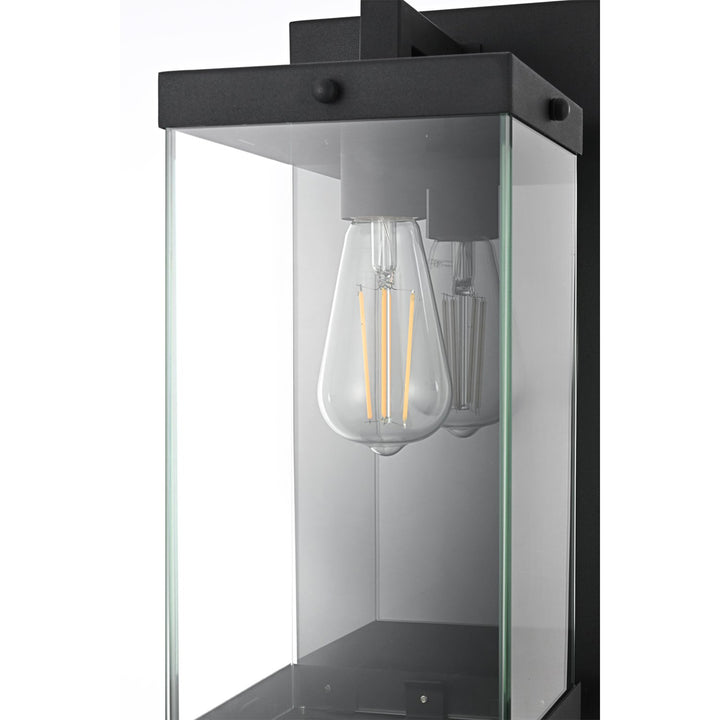 7 Inch Outdoor Wall Sconce In Black - View 5 - Joshua Marshal