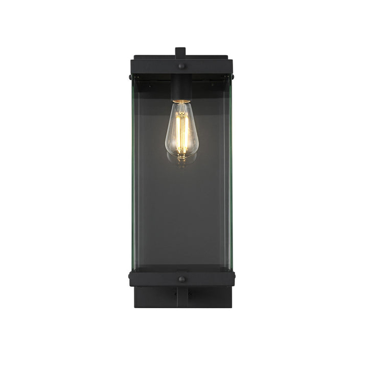 8 Inch Outdoor Wall Sconce In Black - View 4 - Joshua Marshal
