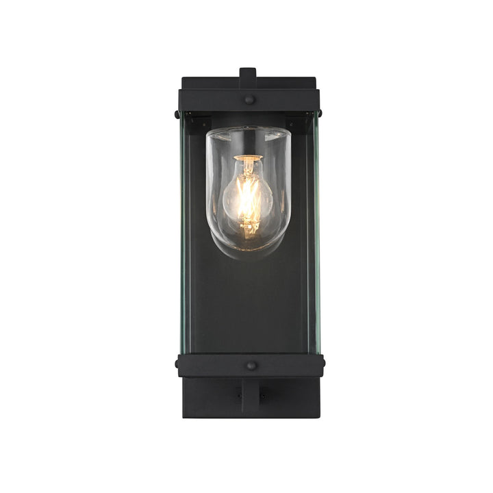 7 Inch Outdoor Wall Sconce In Black - View 3 - Joshua Marshal