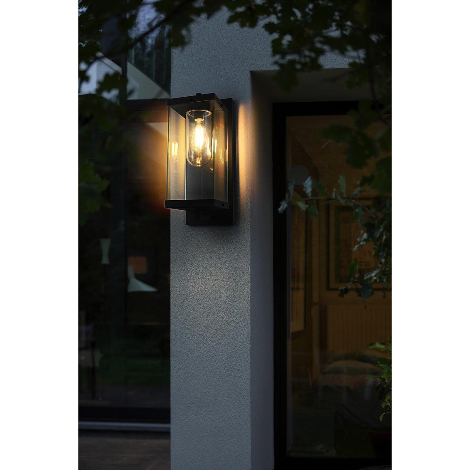 8 Inch Outdoor Wall Sconce In Black - View 2 - Joshua Marshal
