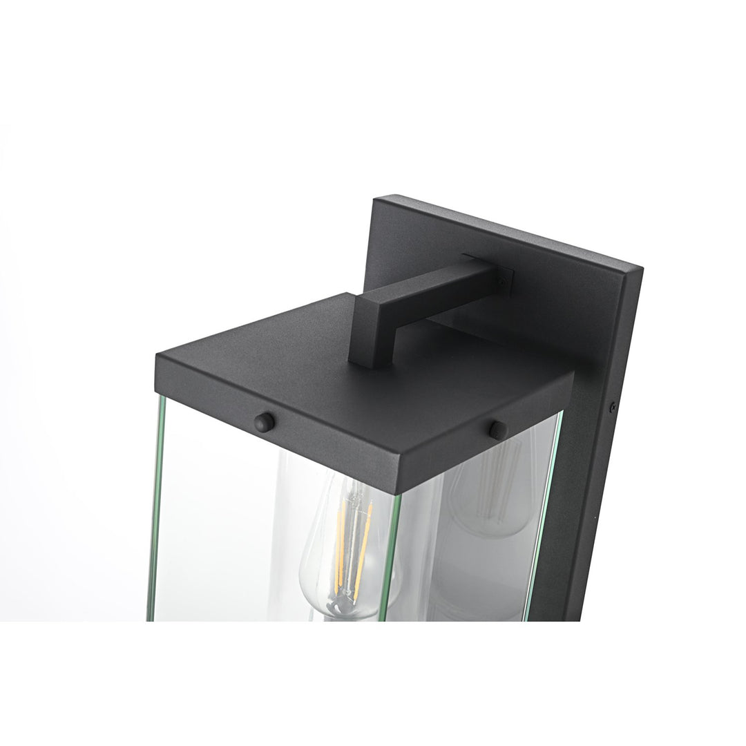 8 Inch Outdoor Wall Sconce In Black - View 5 - Joshua Marshal