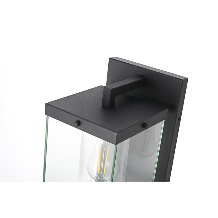 8 Inch Outdoor Wall Sconce In Black - View 5 - Joshua Marshal