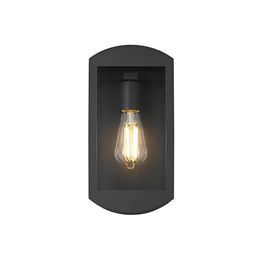 6 Inch Outdoor Wall Sconce In Black - View 3 - Joshua Marshal