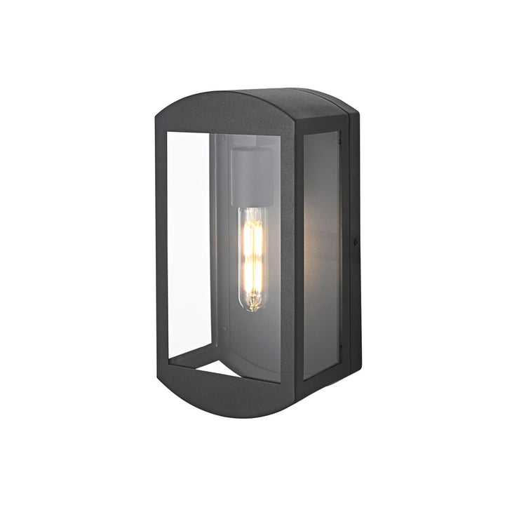 6 Inch Outdoor Wall Sconce In Black - View 4 - Joshua Marshal