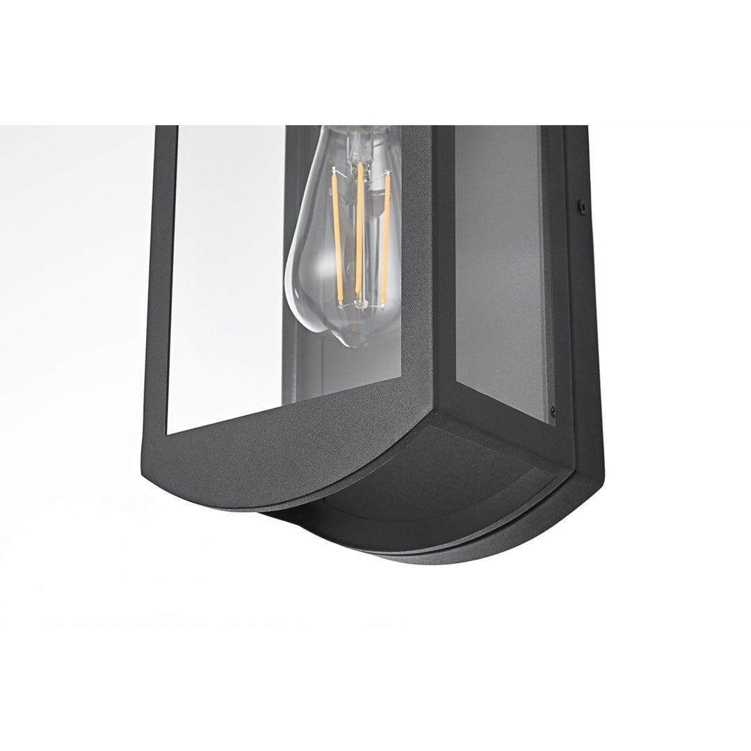 6 Inch Outdoor Wall Sconce In Black - View 5 - Joshua Marshal