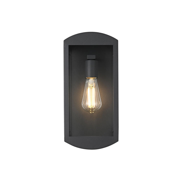 6 Inch Outdoor Wall Sconce In Black - View 3 - Joshua Marshal
