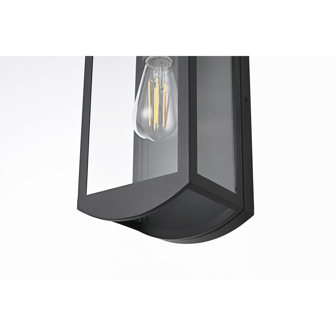 6 Inch Outdoor Wall Sconce In Black - View 6 - Joshua Marshal