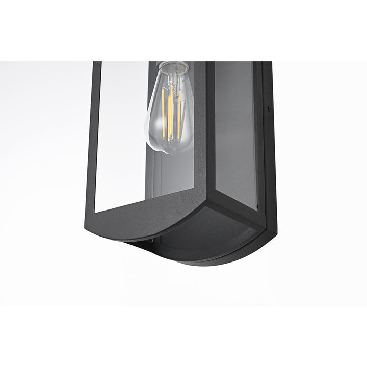 6 Inch Outdoor Wall Sconce In Black - View 6 - Joshua Marshal