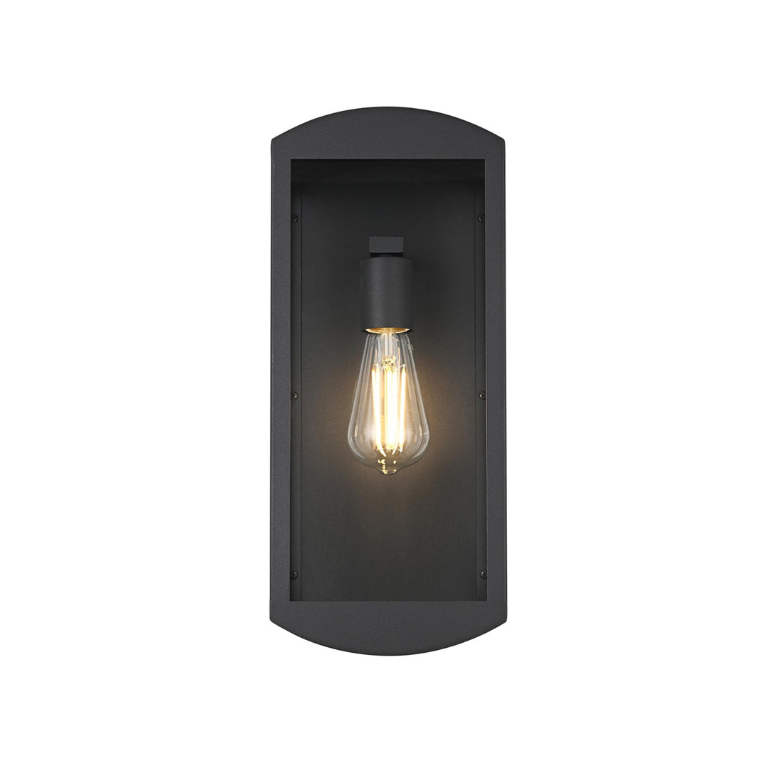 7 Inch Outdoor Wall Sconce In Black - View 4 - Joshua Marshal