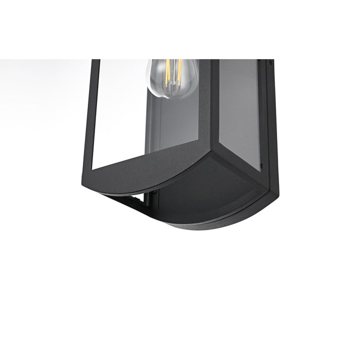 7 Inch Outdoor Wall Sconce In Black - View 6 - Joshua Marshal
