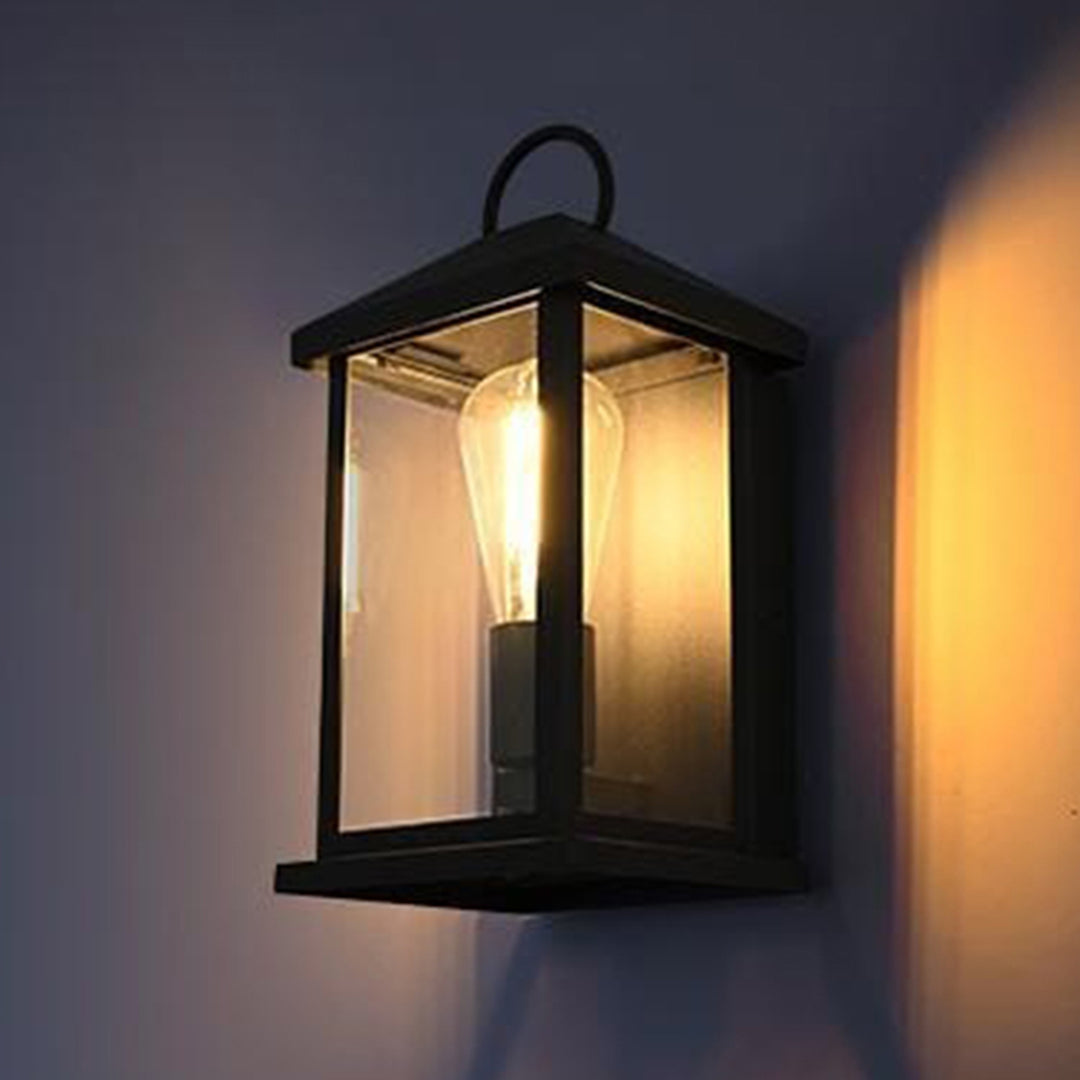 6 Inch Outdoor Wall Sconce In Black Black Finish - LIGHTING by Joshua Marshal