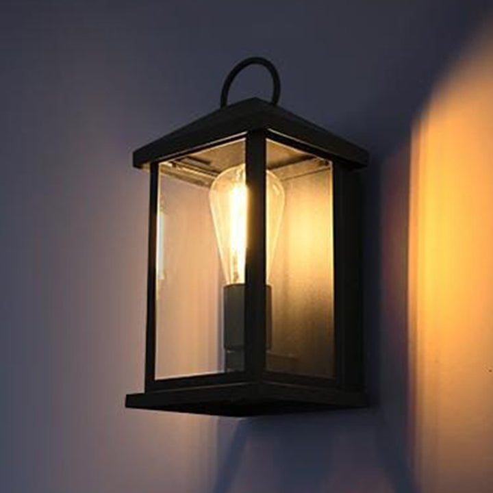 6 Inch Outdoor Wall Sconce In Black Black Finish - LIGHTING by Joshua Marshal