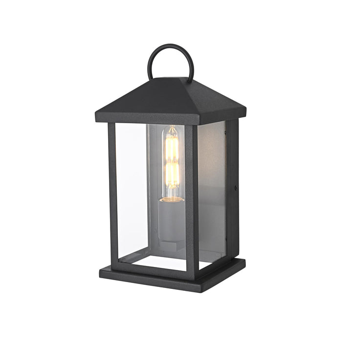 6 Inch Outdoor Wall Sconce In Black - View 4 - Joshua Marshal