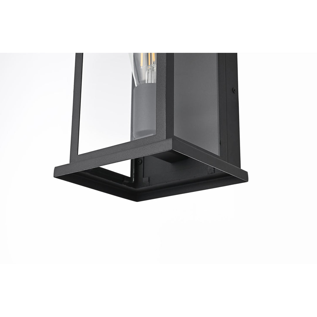 6 Inch Outdoor Wall Sconce In Black - View 5 - Joshua Marshal