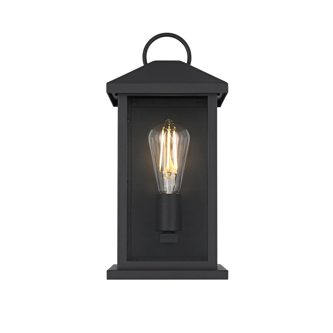 7 Inch Outdoor Wall Sconce In Black - View 3 - Joshua Marshal