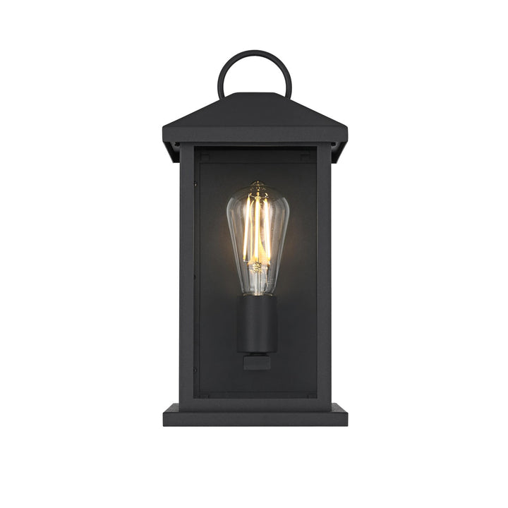 7 Inch Outdoor Wall Sconce In Black - View 3 - Joshua Marshal