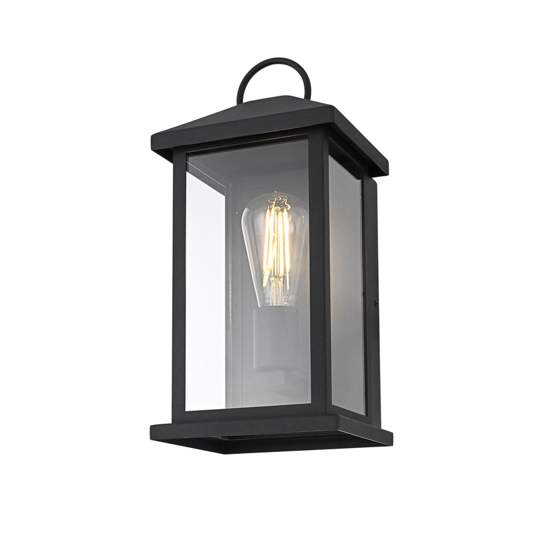 7 Inch Outdoor Wall Sconce In Black - View 4 - Joshua Marshal