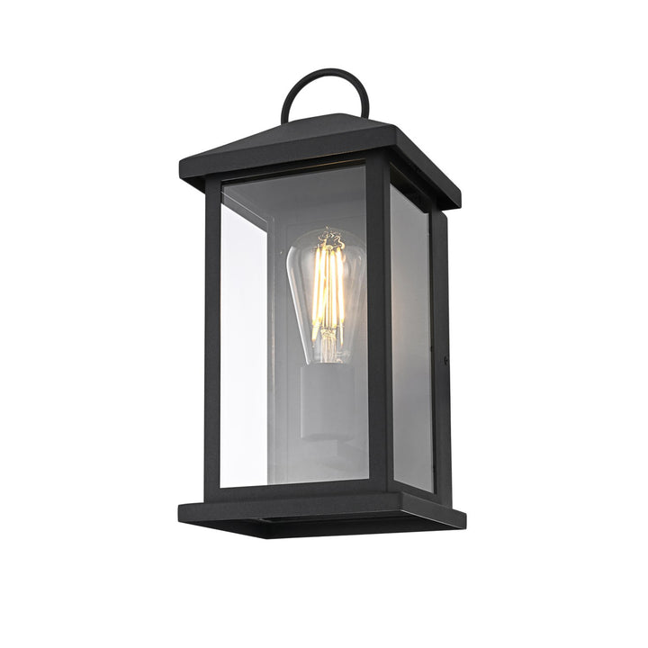 7 Inch Outdoor Wall Sconce In Black - View 4 - Joshua Marshal