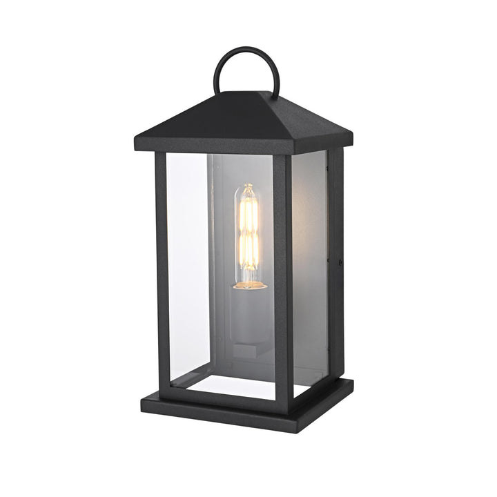 7 Inch Outdoor Wall Sconce In Black - View 5 - Joshua Marshal