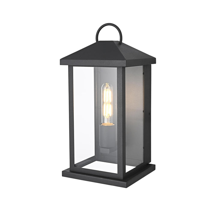 7 Inch Outdoor Wall Sconce In Black - View 4 - Joshua Marshal