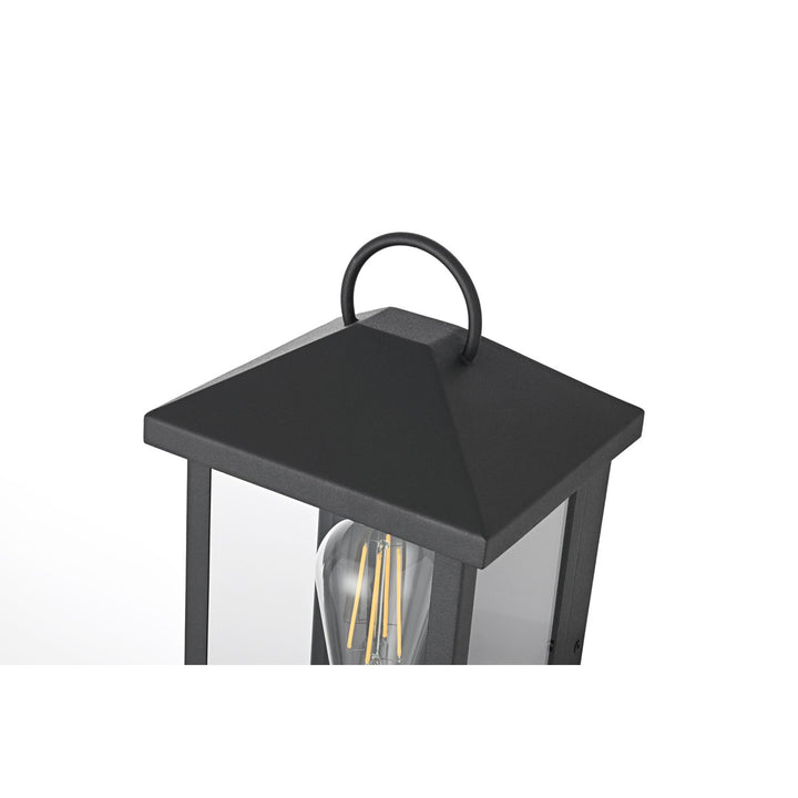 7 Inch Outdoor Wall Sconce In Black - View 6 - Joshua Marshal