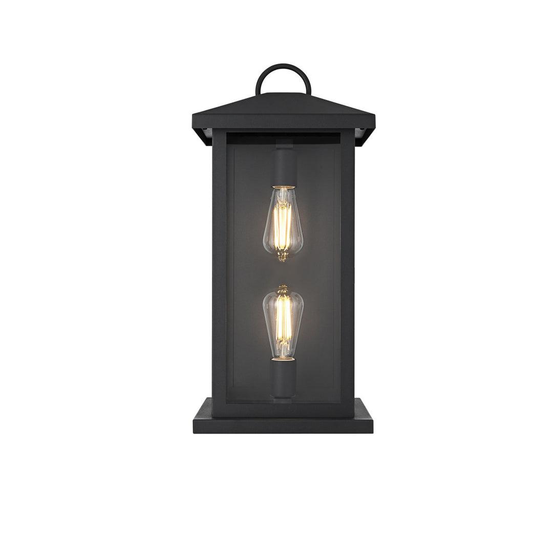 10 Inch Outdoor Wall Sconce In Black - View 3 - Joshua Marshal