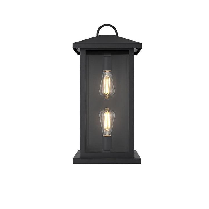 10 Inch Outdoor Wall Sconce In Black - View 3 - Joshua Marshal