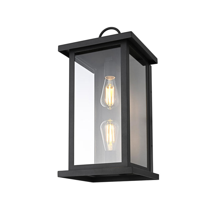 10 Inch Outdoor Wall Sconce In Black - View 4 - Joshua Marshal