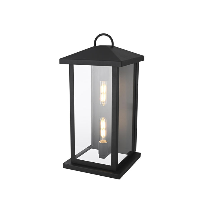 10 Inch Outdoor Wall Sconce In Black - View 5 - Joshua Marshal