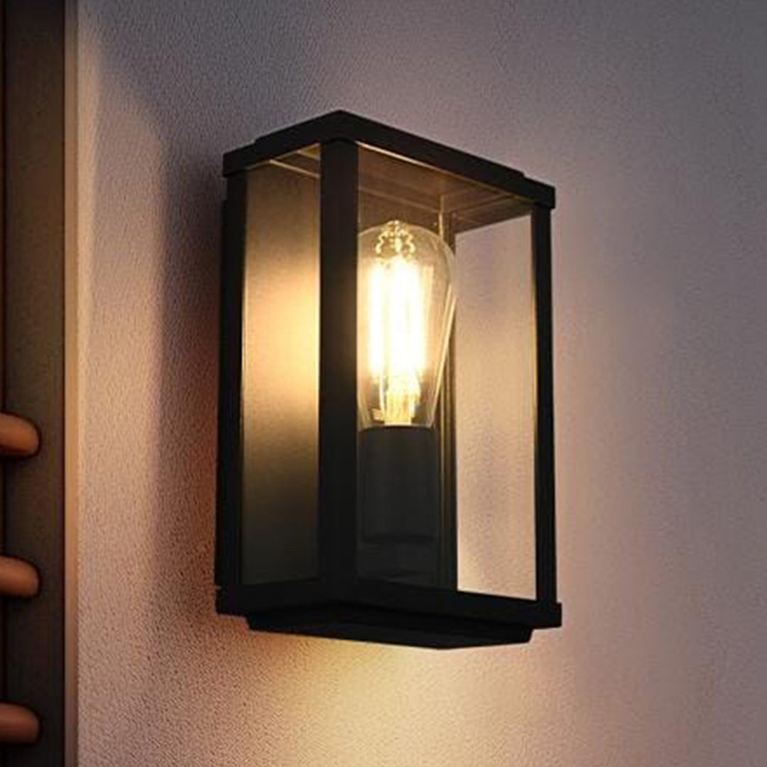 6 Inch Outdoor Wall Sconce In Black Black Finish - LIGHTING by Joshua Marshal