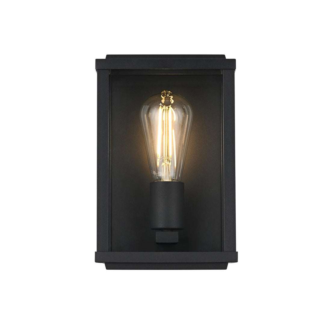 6 Inch Outdoor Wall Sconce In Black - View 3 - Joshua Marshal