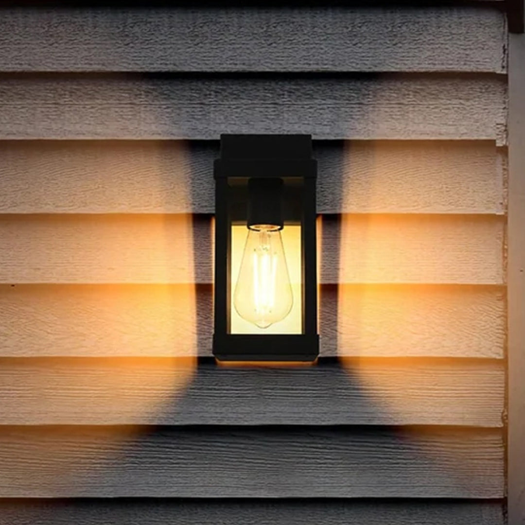 4 Inch Outdoor Wall Sconce In Black Black Finish - LIGHTING by Joshua Marshal