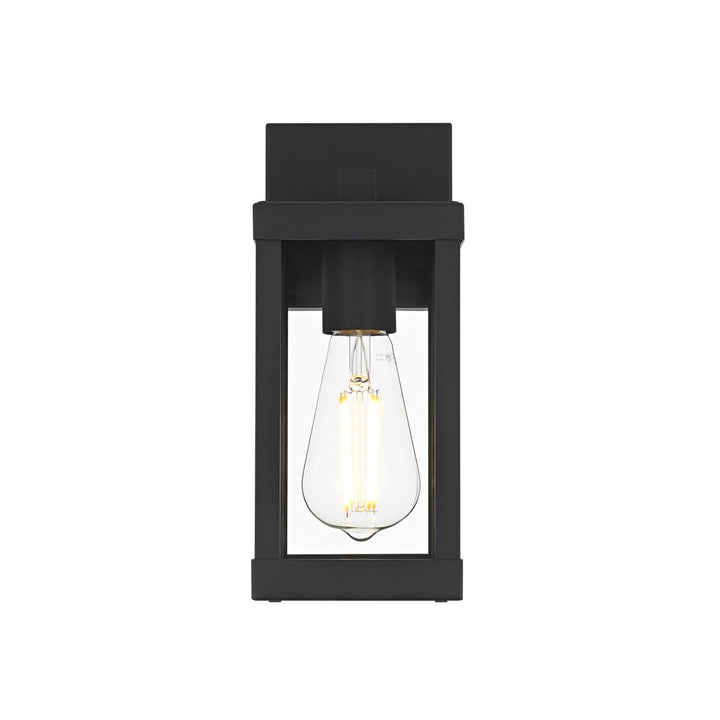 4 Inch Outdoor Wall Sconce In Black - View 3 - Joshua Marshal