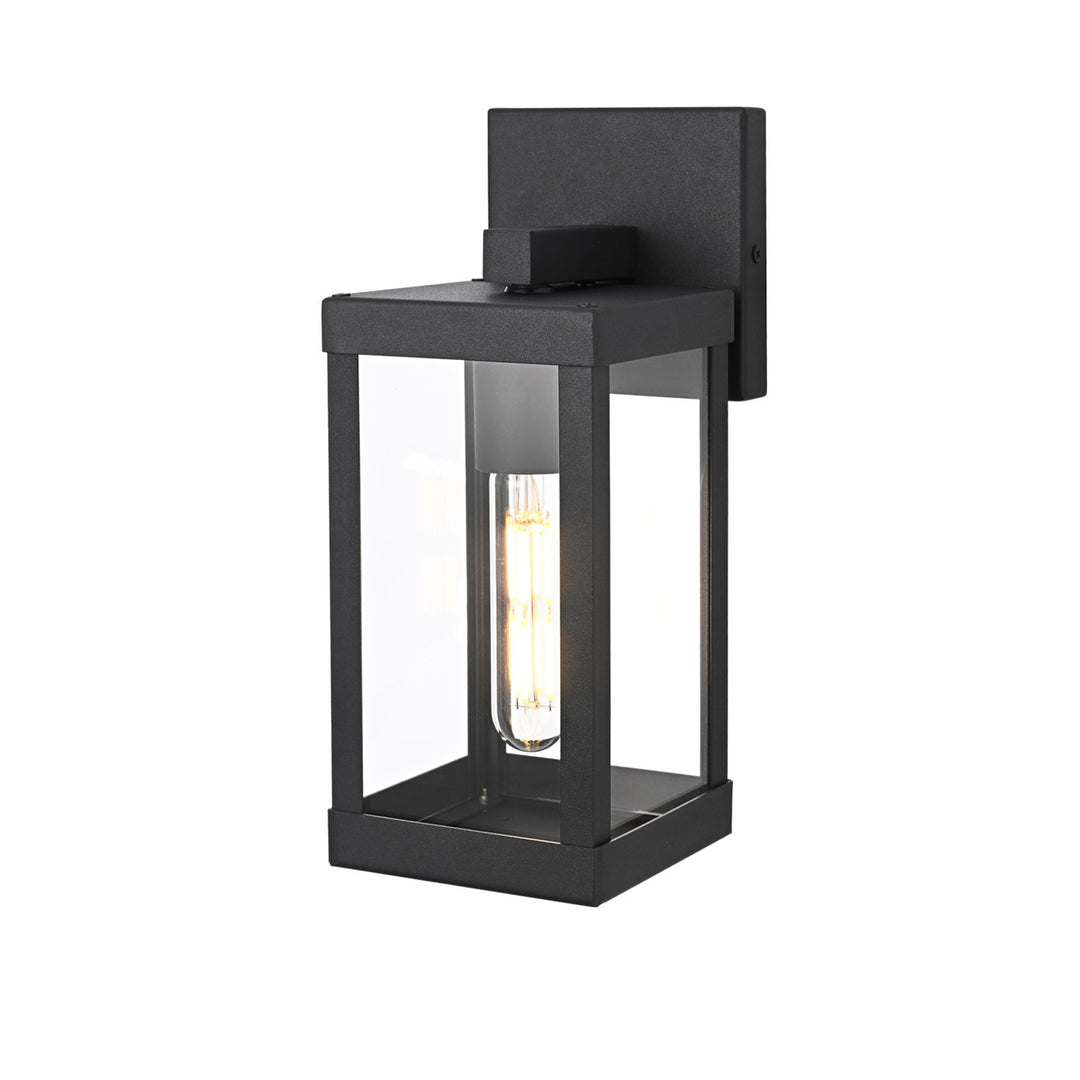 4 Inch Outdoor Wall Sconce In Black - View 4 - Joshua Marshal
