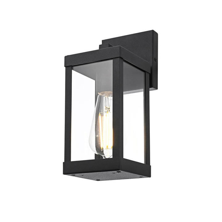 4 Inch Outdoor Wall Sconce In Black - View 5 - Joshua Marshal