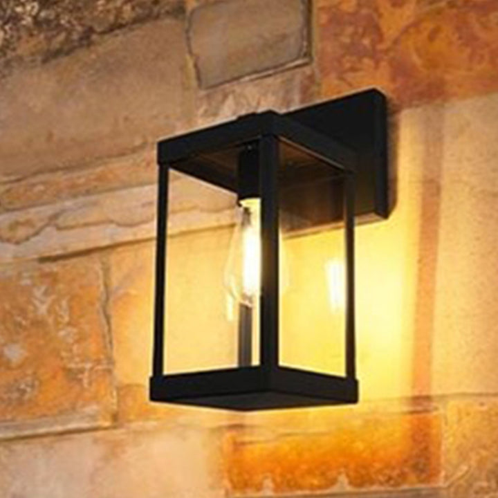 6 Inch Outdoor Wall Sconce In Black Black Finish - LIGHTING by Joshua Marshal