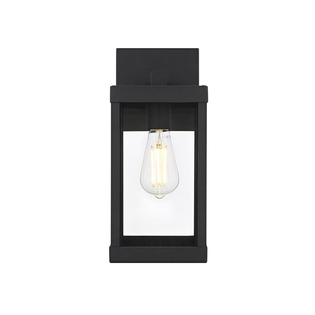 6 Inch Outdoor Wall Sconce In Black - View 3 - Joshua Marshal