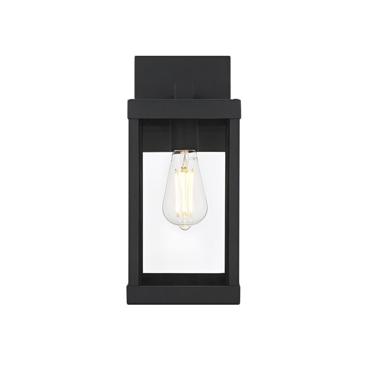 6 Inch Outdoor Wall Sconce In Black - View 3 - Joshua Marshal
