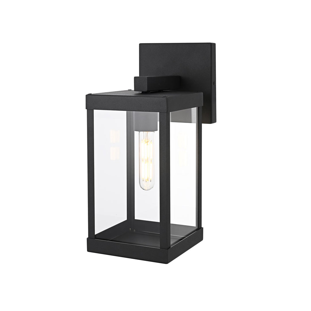 6 Inch Outdoor Wall Sconce In Black - View 4 - Joshua Marshal