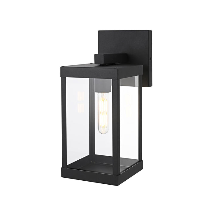 6 Inch Outdoor Wall Sconce In Black - View 4 - Joshua Marshal