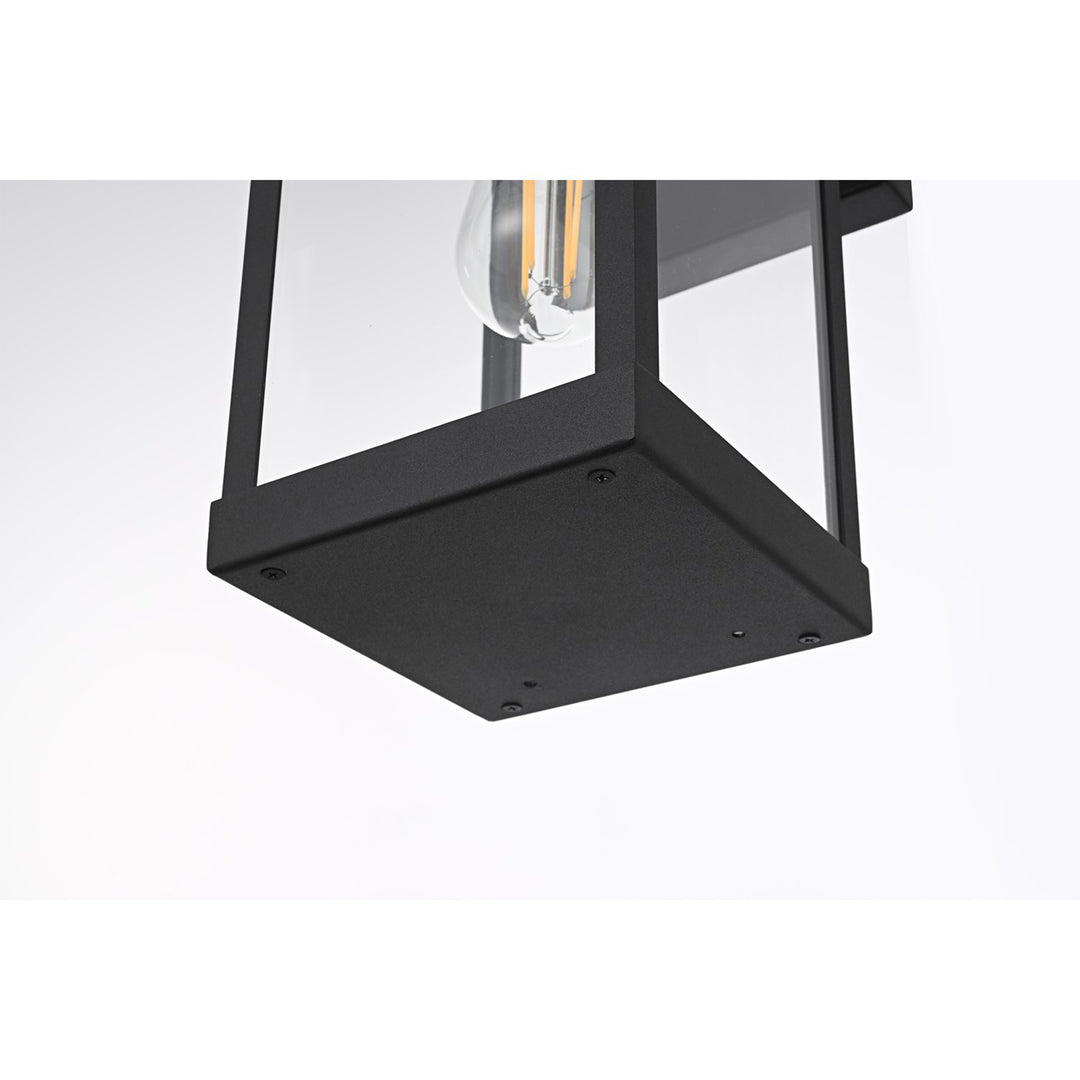 6 Inch Outdoor Wall Sconce In Black - View 5 - Joshua Marshal