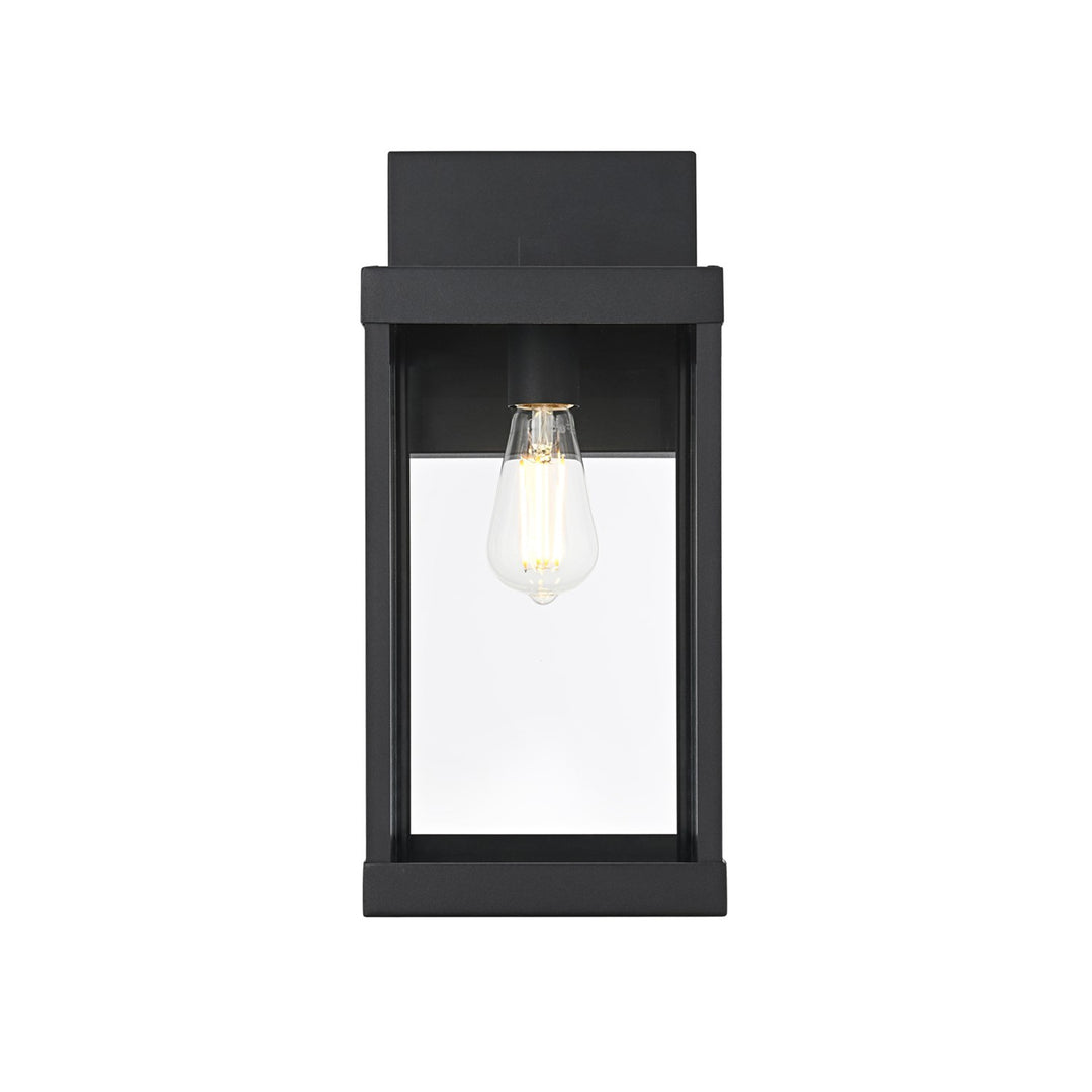 7 Inch Outdoor Wall Sconce In Black - View 3 - Joshua Marshal