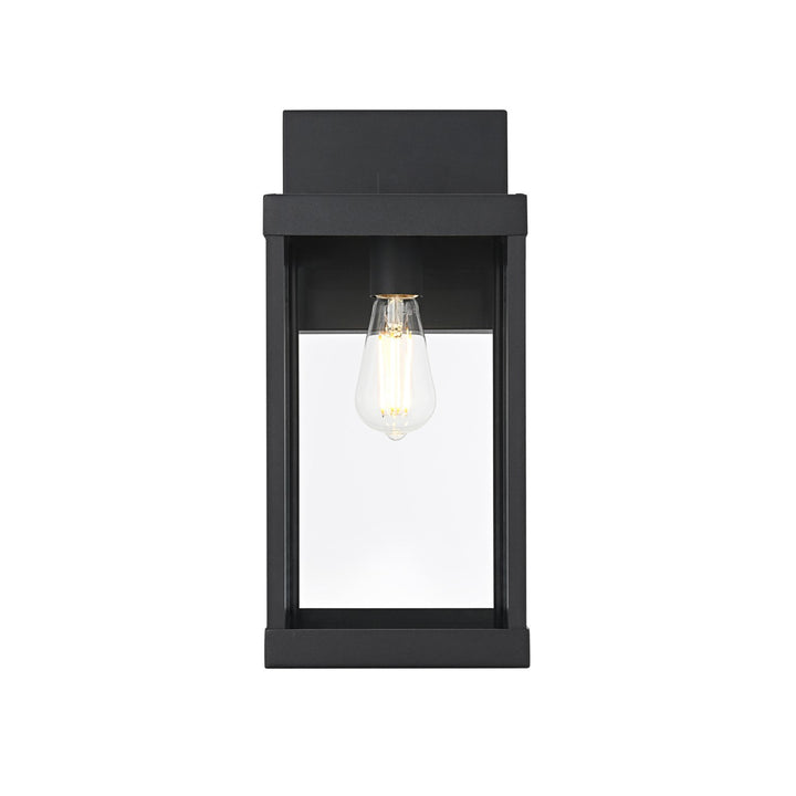7 Inch Outdoor Wall Sconce In Black - View 3 - Joshua Marshal